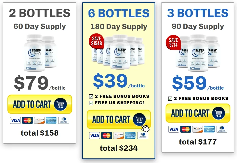Sleeplean-pricing-table